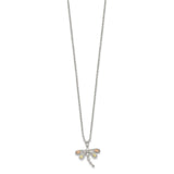 Sterling Silver & 12K Dragonfly Necklace-WBC-QBH186-18