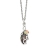 Sterling Silver w/12K Accents & Mystic Fire Topaz Black Hills Gold Necklace-WBC-QBH291-18