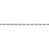 Sterling Silver 2mm 8 Sided Diamond-cut Box Chain-WBC-QBR040-36