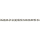 Sterling Silver 3.2mm 8 Sided Diamond-cut Box Chain-WBC-QBR057-30