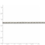 Sterling Silver 3.2mm 8 Sided Diamond-cut Box Chain-WBC-QBR057-26