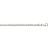 Sterling Silver 3.8mm 8 Sided Diamond-cut Box Chain-WBC-QBR065-20