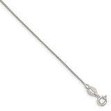 Sterling Silver .6mm Box Chain Anklet-WBC-QBX012-9
