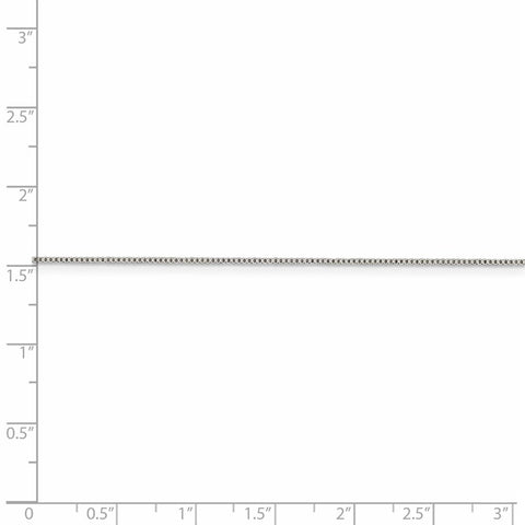 Sterling Silver .8mm Box Chain Anklet-WBC-QBX015-9