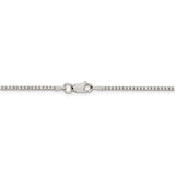 Sterling Silver 1.5mm Box Chain w/2in ext.-WBC-QBX028E-18