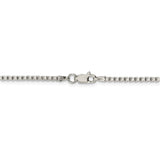 Sterling Silver 2mm Box Chain-WBC-QBX040-42