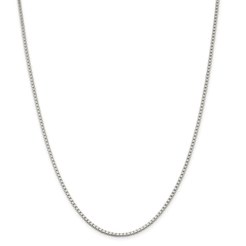 Sterling Silver 2mm Box Chain-WBC-QBX040-42