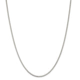 Sterling Silver 2mm Box Chain-WBC-QBX040-26