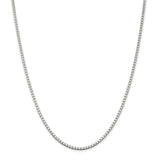 Sterling Silver 2.5mm Box Chain-WBC-QBX050-28