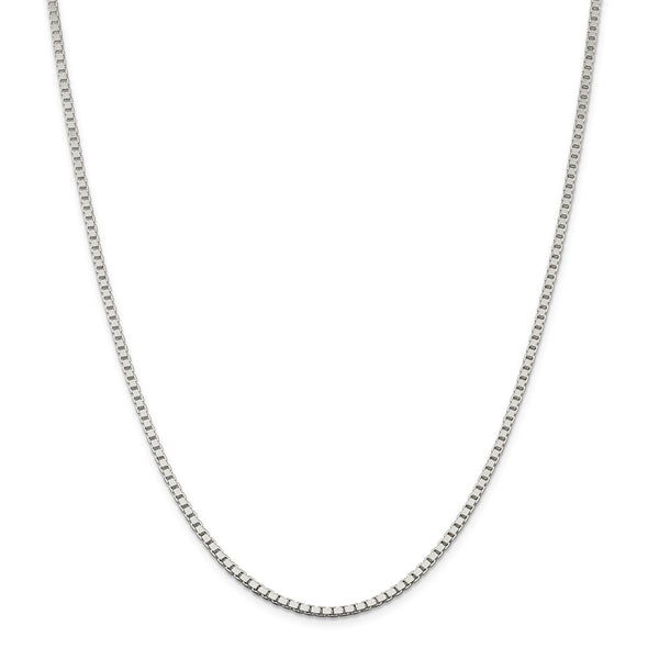 Sterling Silver 2.5mm Box Chain-WBC-QBX050-36