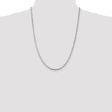 Sterling Silver 3mm Box Chain-WBC-QBX057-24