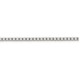 Sterling Silver 3.25mm Box Chain-WBC-QBX060-20