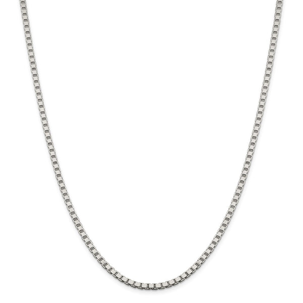 Sterling Silver 3.25mm Box Chain-WBC-QBX060-18
