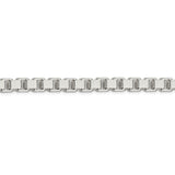 Sterling Silver 7mm Box Chain-WBC-QBX120-26