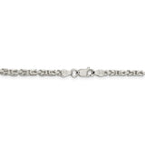 Sterling Silver 2.5mm Byzantine Chain-WBC-QBZ060-24