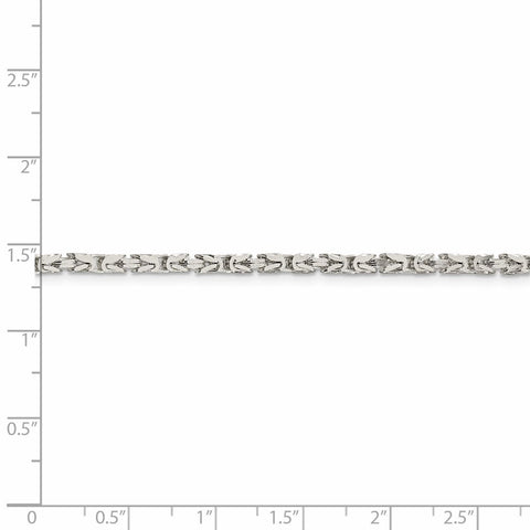 Sterling Silver 2.5mm Byzantine Chain-WBC-QBZ060-22