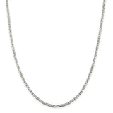Sterling Silver 2.5mm Byzantine Chain-WBC-QBZ060-22