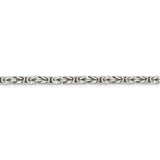 Sterling Silver 3.25mm Byzantine Chain-WBC-QBZ080-7