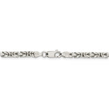 Sterling Silver 3.25mm Byzantine Chain-WBC-QBZ080-8