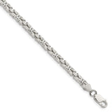 Sterling Silver 3.25mm Byzantine Chain-WBC-QBZ080-8