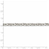 Sterling Silver 4.25mm Byzantine Chain-WBC-QBZ100-8