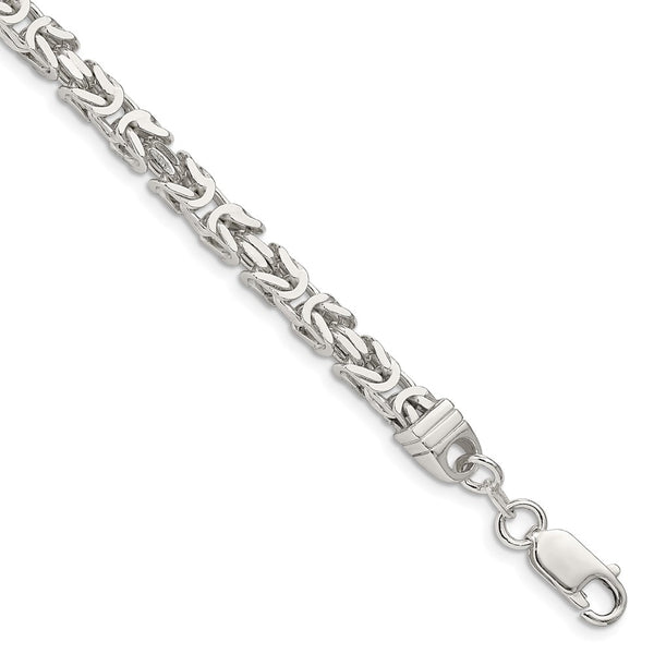 Sterling Silver 4.25mm Byzantine Chain-WBC-QBZ100-7