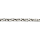 Sterling Silver 5mm Byzantine Chain-WBC-QBZ120-8