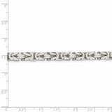 Sterling Silver 6mm Byzantine Chain-WBC-QBZ150-26