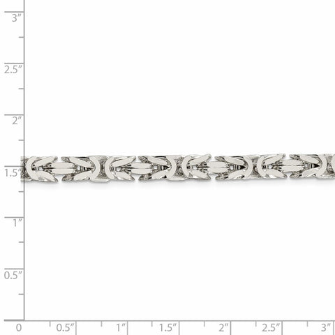 Sterling Silver 6mm Byzantine Chain-WBC-QBZ150-8