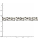 Sterling Silver 7.5mm Byzantine Chain-WBC-QBZ180-22