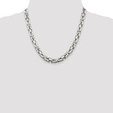 Sterling Silver 8.25mm Byzantine Chain-WBC-QBZ200-20
