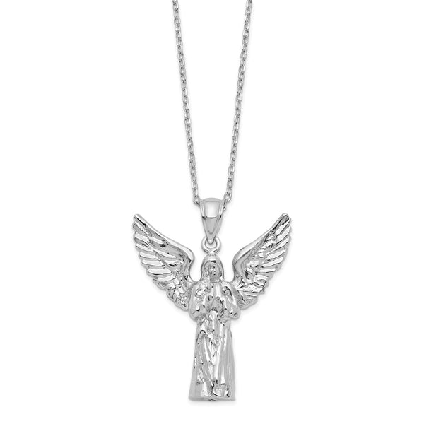 Sterling Silver Angel Ash Holder 18in Necklace-WBC-QC9744-18