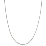 Sterling Silver 2mm Beveled Oval Cable Chain-WBC-QCA060-36