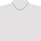 Sterling Silver 3.95mm Beveled Oval Cable Chain-WBC-QCA120-16