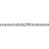 Sterling Silver 4.9mm Beveled Oval Cable Chain-WBC-QCA150-20