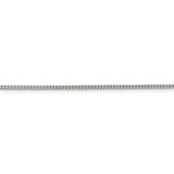 Sterling Silver 1.75mm Curb Chain Anklet-WBC-QCB050-10