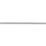 Sterling Silver 2mm Curb Chain Anklet-WBC-QCB060-10