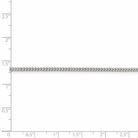 Sterling Silver 2mm Curb Chain-WBC-QCB060-36