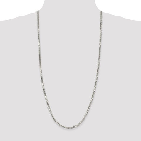 Sterling Silver 3.5mm Curb Chain-WBC-QCB100-30