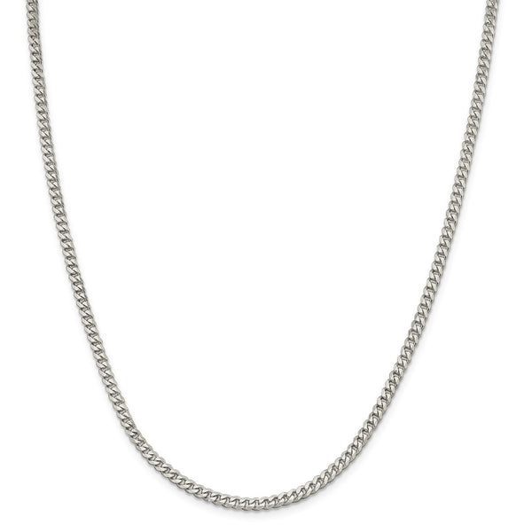 Sterling Silver 3.5mm Curb Chain-WBC-QCB100-16