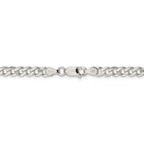 Sterling Silver 4.5mm Curb Chain-WBC-QCB120-30
