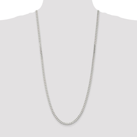 Sterling Silver 4.5mm Curb Chain-WBC-QCB120-30