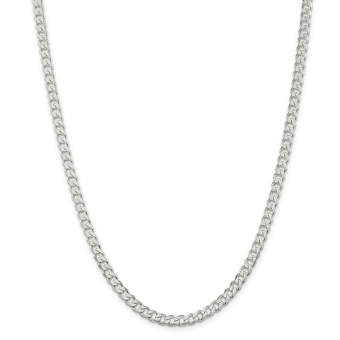 Sterling Silver 4.5mm Curb Chain-WBC-QCB120-24