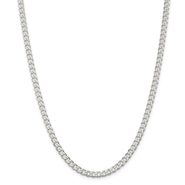 Sterling Silver 4.5mm Curb Chain-WBC-QCB120-26