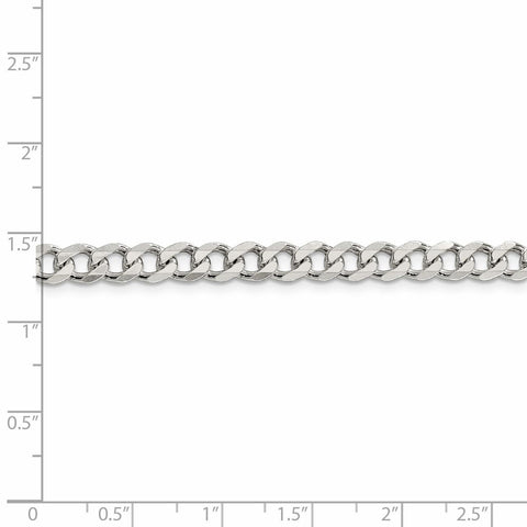 Sterling Silver 6mm Curb Chain-WBC-QCB150-36