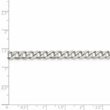 Sterling Silver 6mm Curb Chain-WBC-QCB150-22
