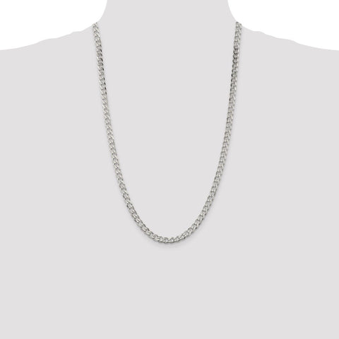 Sterling Silver 6mm Curb Chain-WBC-QCB150-26