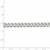 Sterling Silver 7mm Curb Chain-WBC-QCB180-26