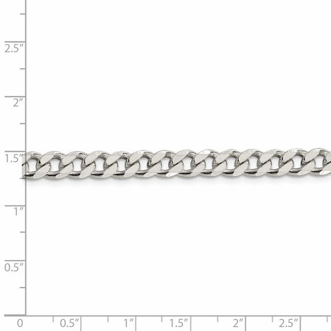 Sterling Silver 7mm Curb Chain-WBC-QCB180-36