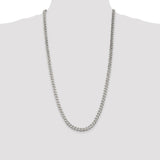 Sterling Silver 7mm Curb Chain-WBC-QCB180-28